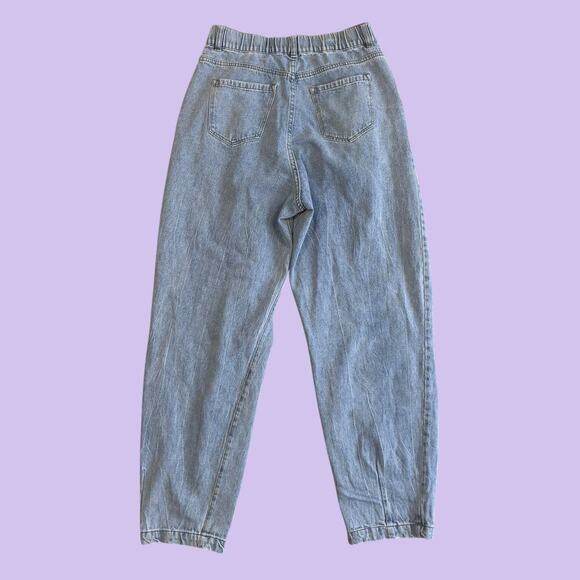 Aaron & Amber distressed high waisted tapered slouchy balloon mom jean small 27" - Picture 5 of 6